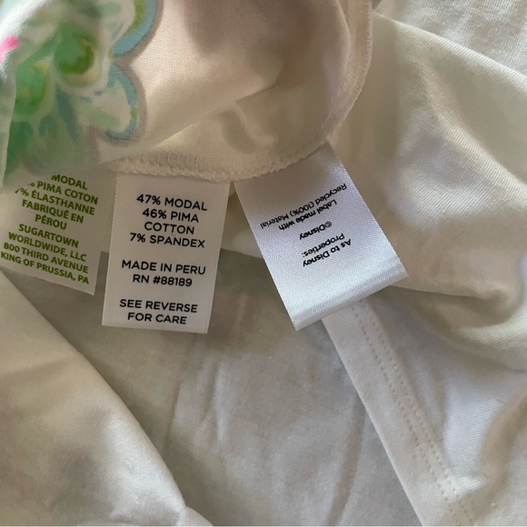 NWT Lilly Pulitzer Finn Long Sleeve Top in Blue Ibiza Lilly Loves Disney - Picture 5 of 5